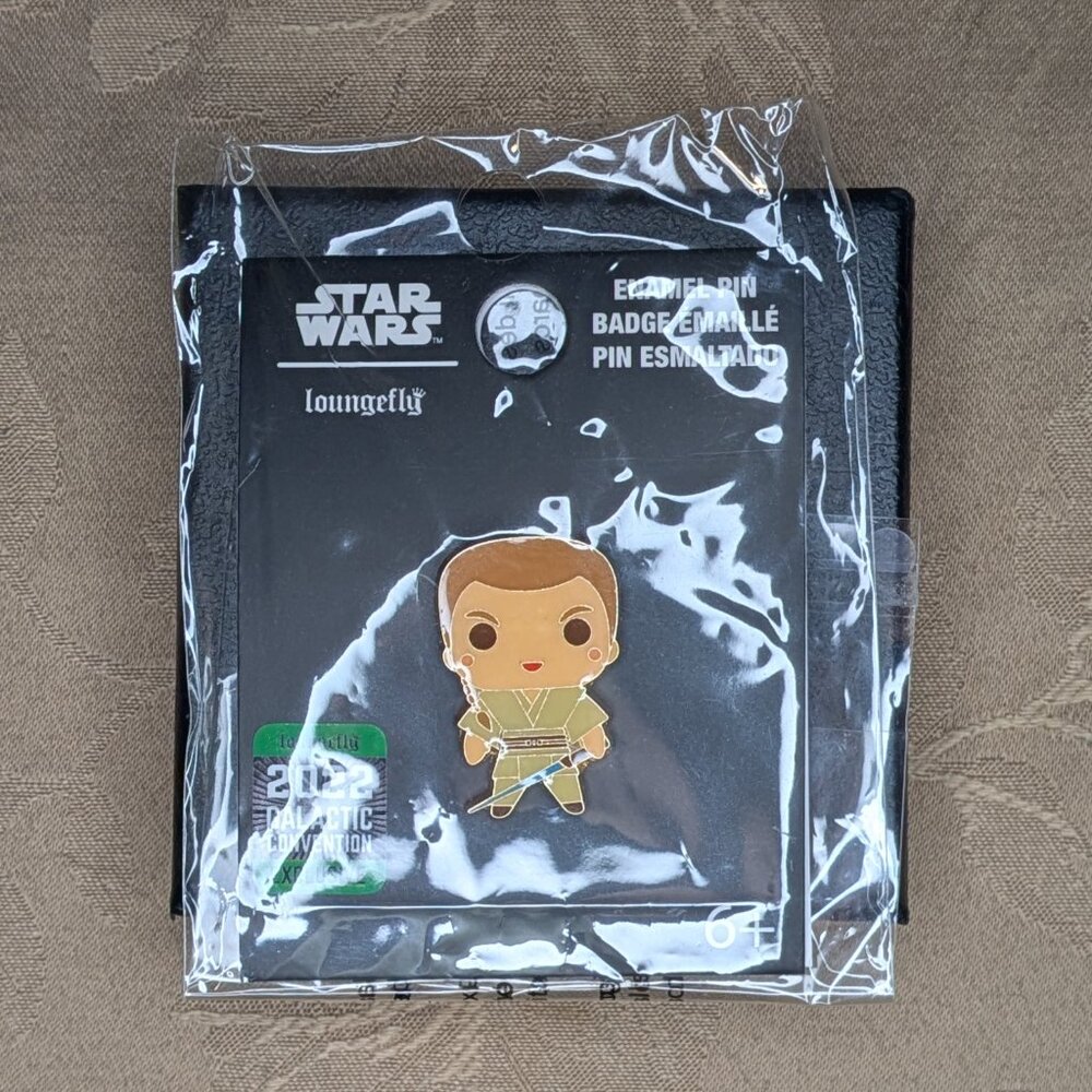 Loungefly Star Wars Prequel Obi Wan Chibi Enamel Pin, NWT! - Picture 2 of 4